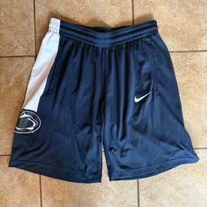 Nike Penn State Nittany Lions Men’s Shorts Size Medium Blue with Pockets